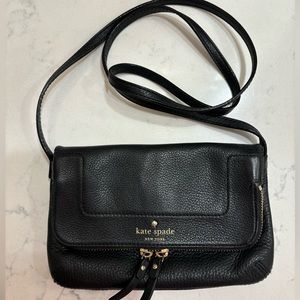 Black Kate Spade Crossbody Leather bag